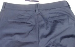 LANDS END Navy School Uniform Plain Front Chino Pants Boys 20 INSEAM 31″ NEW