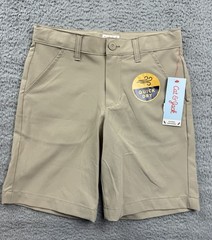 All in Motion Boys Youth 8 Khaki Quick Dry School Uniform Shorts