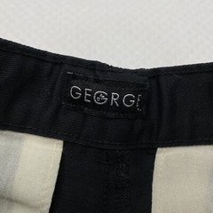 George Boys Uniform Pants sz 7 Black Pleated Adjustable Waist Dark Academia