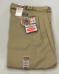 Bugle Boy Khaki Pants Boys Pants Prep School Uniform w/ Belt Sizes: 8 – 20