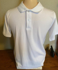 Pair of WHITE SCHOOL POLO T SHIRTS Size L 10/12 GE0RGE UNIFORM