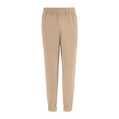 BOYS ATHLETIC-INSPIRED UNIFORM TWILL JOGGER PANTS PULL UP WITH DRAWSTRING