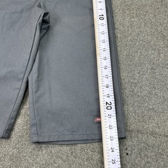 Dickies Boys Work Shorts Size 16 Gray Flat Front Uniform Skate 26 Waist Logo