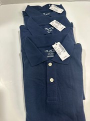 Boy/girl Uniform Long Sleeve Pique Polo 3 Pack – Navy Blue/Nautico Size 10/12