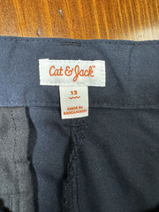Boys Navy Blue School Uniform Pants Lot Sz 8 10 12 George Cat Jack Chinos 3P