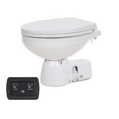 Jabsco Quiet Flush E2 Fresh Water Toilet Regular Bowl – 12V Soft Close Lid [380