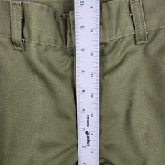 Vintage Boy Scouts of America Pants Youth 23×24 Green Uniform Cargo Pockets