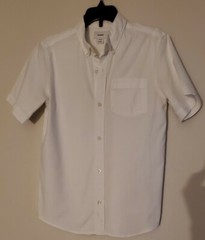 Lot 2-Old Navy Oxford Boys School Uniform Short/Long Sleeve Shirt,Size 10-12