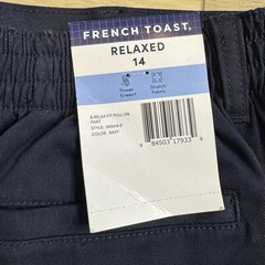 French Toast Boys Size 14 Relaxed Navy Blue Straight Fit School Uniform Pants