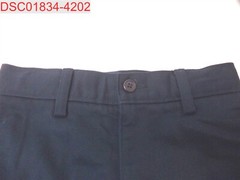 Lands End Boys Navy School Uniform Slim Front WrinkleResistant Chino Shorts 8S