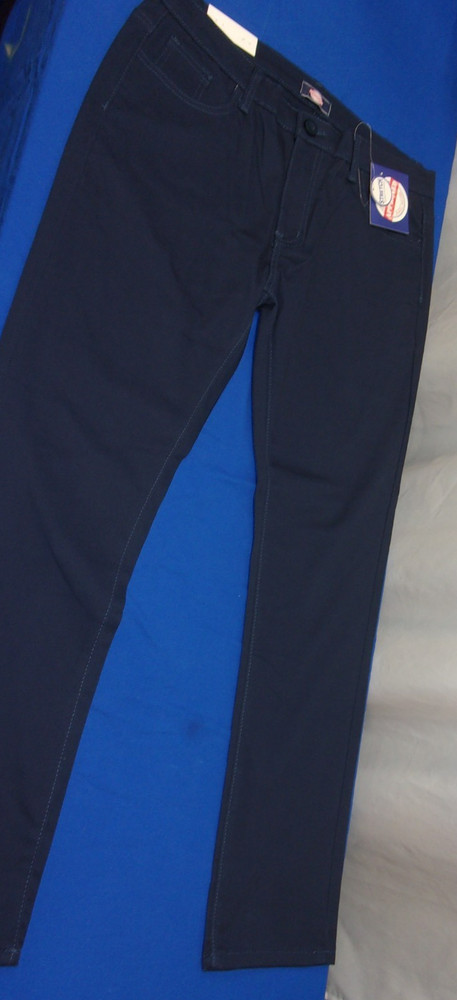 NEW DESIGNER APPROVED SCHOOL UNIFORM STRETCH DARK BLUE PANTS YOUTH SIZE 13/14