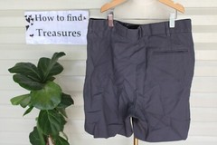 K3 20) SIZE 15 UMS DARK GREY SHORTS WOOL BLEND SHORTS TEEN BOYS SCHOOL UNIFORM