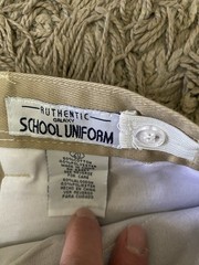 Set of 3 ~ NWT Authentic Galaxy School Uniform Boys Size 20 Pants Tan Pockets