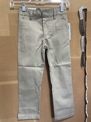 School Uniform Pants Flat Front KHAKI Size-5 NWT.