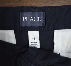 NEW The Children’s Place Boys 18 School Uniform Set/3 Chino Shorts Navy Blue