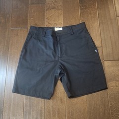 Dennis Uniform Boys 14 Husky Black School Uniform Shorts Flat Front