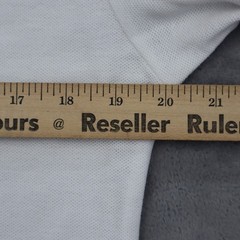 Joy Land Shirt Youth 18 White Chest Button Long Sleeve Collared School Uniforms