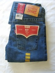 BOY’S LEVI’S 511 SLIM JEANS NWT SIZE 7 REGULAR (SEE MEASUREMENTS) STYLE 2 :B20-4