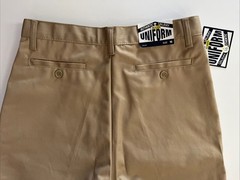 NWT Authentic Galaxy School Uniform Youth Boy’s Khaki Pants Size 16 Flat Front