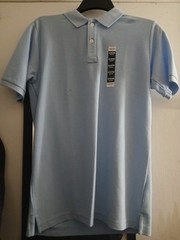 NAVY & SKY BLUE IZOD SCHOOL UNIFORM SHIRT BOYS, SIZE 14/16 HUSKY, NEW W/TAGS