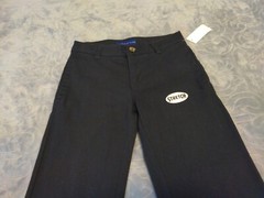 Simply Styled Boys Flat Front Stretch School Uniform Pants Navy Blue Sz 6 NWT
