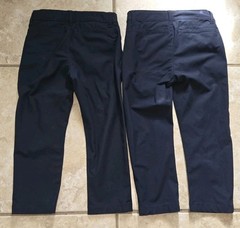 LOT OF 2 BOYS CHILDREN’S PLACE NAVY UNIFORM PANTS SIZE 5