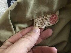 VTG Boy Scouts of America Shirt Button Up 1984 Youth Size 16 Patches Tan 1980s
