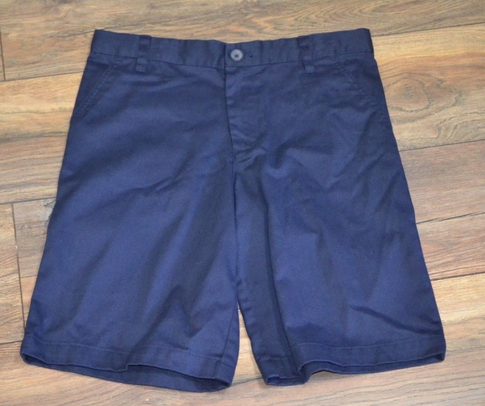 Cherokee Ultimate School Uniforms Navy Shorts Size 12H/CD Boys Shorts Size 12