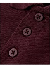GYMBOREE Play Proof Boys Burgundy Stain-Resistant Polo Uniform Shirt