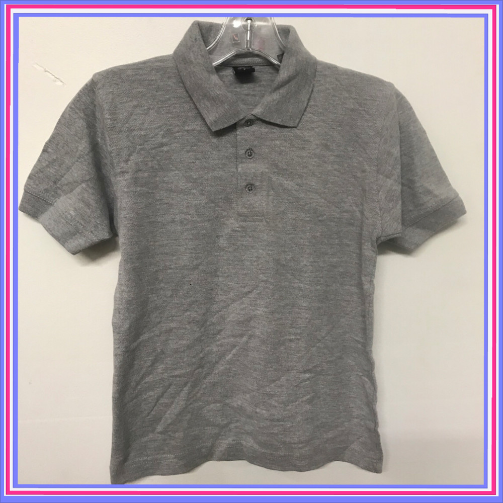 BOY PIQUE POLO SHIRT SIZE S( 4/6) WITH FRESH IQ SCHOOL POLO SHIRT (A48) NEW