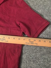 Nautica School Uniform New Polo Boys Sz L/G (14/16) Burgundy Performance Stretch