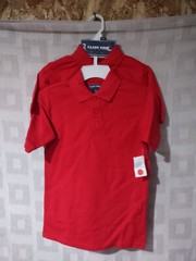 Class Time School Uniform Red Polo 2 Pack