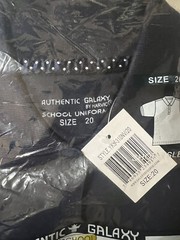 Authentic Galaxy School Uniform Boys Blue Shirt Short Sleeves Size:20