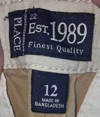 Lot of 2 The Children’s Place Boys Chino Pants Size 12 & 14 Navy & Khaki Uniform