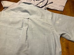 Lot of 7 Blue Oxford Uniform Short Sleeve Shirts Sz 14-18