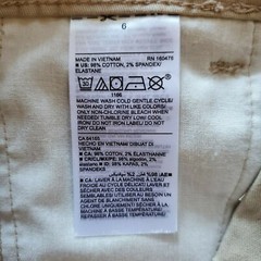 Old Navy Unisex Youth Shorts Beige Khaki School Uniform Pants Child Size 6 NWT
