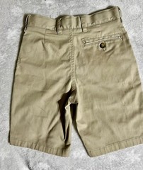 French Toast Youth Boys Performance Uniform Shorts Khaki Sz 8 W24” X 7”L(133.F)