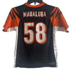 Rey Maualuga Rebook NFL Boys Football Jersey- Size L (7)