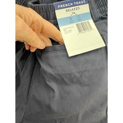 French Toast Boys Relaxed Fit Pull On Navy Blue School Uniform Pants Size 14 NEW