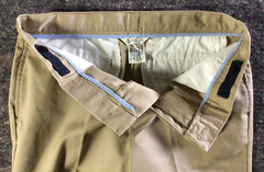 Land’s End School Uniform Shorts Boys Size 14 H Beige Tan Flat Front
