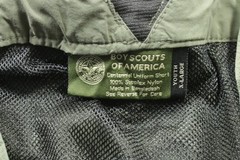 Boy Scouts Of America Shorts Youth X-Large Green Centennial Uniform Cargo Nylon