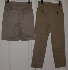 School Uniform Boys Size 8 Pant & Short Lot of 2