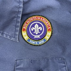 Boy Scouts of America Shirt Youth Medium Blue Uniform Short Sleeve BSA USA