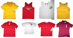 Talbots Gymboree Gap boy Polo Tank T shirt 6 7 Y Spotted Frog Red White Lot new