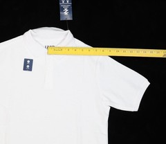 IZOD Approved Schoolwear Shirt Boys 14/16 Large White Uniform Polo Husky Stretch