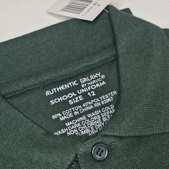 New Boys Authentic Galaxy by Harvic XBE 85HT School Uniform Polo Shirt Green 12