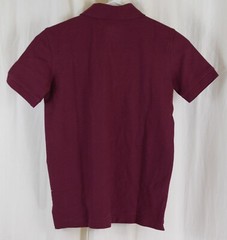 French Toast Boys’ Short Sleeve Pique Polo Uniform Shirt Burgundy Size 8
