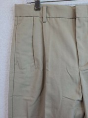 Parker School Uniform Pants Tan Pleated Khaki Adj Waistband Boys 20 30 x 31