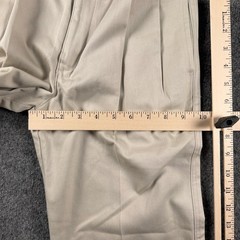 Chaps Pleated Front Pants Boys 12 Regular Cement Tan Schoolwear Adjustable Waist