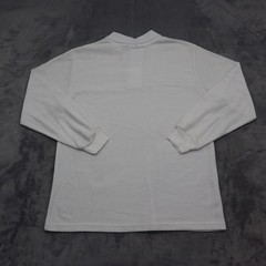 Joy Land Shirt Youth 18 White Chest Button Long Sleeve Collared School Uniforms